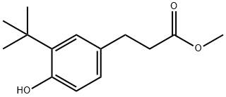 3-(3-叔丁基-4-羟基)苯丙酸甲酯 结构式