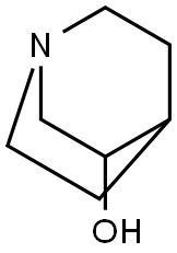 1-azabicyclo[2.2.2]octan-8-ol 结构式