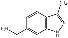 (6-AMinoMethyl-1H-indazol-3-yl)aMine 结构式