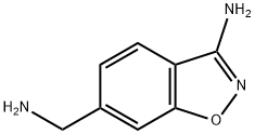 3-氨基-1,2-苯并异恶唑-6-甲胺 结构式