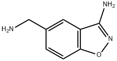 3-氨基-1,2-苯并异恶唑-5-甲胺 结构式