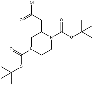 2-(1,4-Bis(tert-butoxycarbonyl)piperazin-2-yl)aceticacid