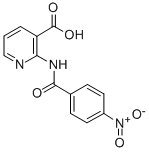 2-[(4-Nitrobenzoyl)amino]-3-pyridinecarboxylic acid 结构式