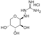 N1-B-D-阿拉伯吡喃糖基氨基胍盐酸盐 结构式