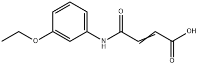 4-(3-ETHOXYANILINO)-4-OXOBUT-2-ENOIC ACID 结构式