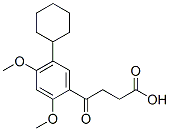 5-cyclohexyl-2,4-dimethoxy-gamma-oxobenzenebutyric acid 结构式