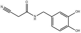 Acetamide, 2-cyano-N-[(3,4-dihydroxyphenyl)methyl]- (9CI) 结构式