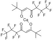 二(6,6,7,7,8,8,8-七氟-2,2-二甲基-3,5-辛二酮)钙 结构式