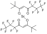 双(2,2,6,6,-四甲基-3,5-庚二酮酸)锶 结构式