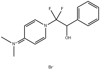 1-(1,1-DIFLUORO-2-HYDROXY-2-PHENYL-ETHYL)-4-DIMETHYLAMINO-PYRIDINIUM BROMIDE 结构式