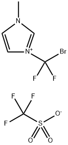 1-BROMODIFLUOROMETHYL-3-METHYL-IMIDAZOLIUM TRIFLATE 结构式