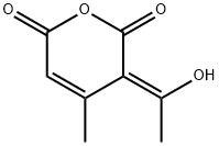 2H-Pyran-2,6(3H)-dione, 3-(1-hydroxyethylidene)-4-methyl-, (3Z)- (9CI) 结构式