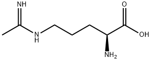 L-N5-(1-亚胺乙基)-鸟氨酸盐酸盐 结构式