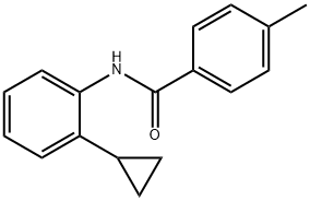 Benzamide, N-(2-cyclopropylphenyl)-4-methyl- (9CI) 结构式