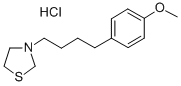 Thiazolidine, 3-(4-(p-methoxyphenyl)butyl)-, hydrochloride 结构式