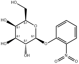 2-硝基苯-beta-D-半乳糖苷 结构式