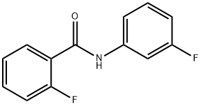 2-氟-N-(3-氟苯基)苯甲酰胺 结构式