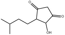 3-Isopentyl-2-hydroxy-1,4-cyclopentanedione 结构式