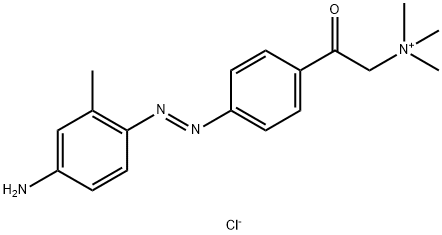 [2-[4-(4-amino-2-methyl-phenyl)diazenylphenyl]-2-oxo-ethyl]-trimethyl-azanium chloride 结构式