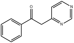 1-苯基-2-嘧啶-4-基乙酮 结构式