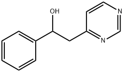 1-苯基-2-(嘧啶-4-基)乙醇 结构式