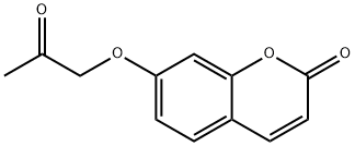 7-(2-氧代丙氧基)-2H-色满-2-酮 结构式