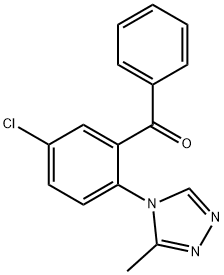 5-氯-2-（3-甲基-4H-1,2,4-三唑基-4-基）苯甲酮 结构式