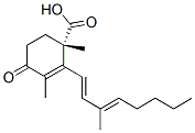 (S)-1,3-Dimethyl-2-[(1E)-3-methyl-1,3-octadienyl]-4-oxo-2-cyclohexene-1-carboxylic acid 结构式