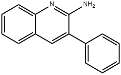 2-氨基-3-苯基喹啉 结构式