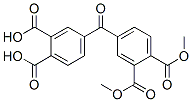 dimethyl dihydrogen 4,4'-carbonylbisphthalate 结构式