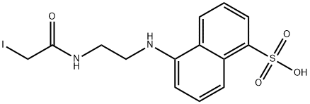 N-碘乙酰-N'-(5-磺基-1-萘)乙二胺 结构式