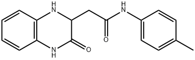 N-(4-甲基苯基)-2-(3-氧代-1,2,3,4-四氢喹喔啉-2-基)乙酰胺 结构式