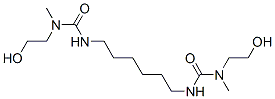 N,N"-己烷-1,6-二基双[N'-(2-羟乙基)-N'-甲基脲] 结构式