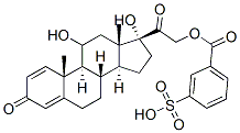 prednisolone 21-3-sulfobenzoate 结构式