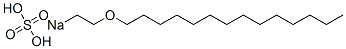 Sulfuric acid 2-(tetradecyloxy)ethyl=sodium ester salt 结构式