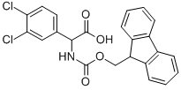 (3,4-DICHLORO-PHENYL)-[(9H-FLUOREN-9-YLMETHOXYCARBONYLAMINO)]-ACETIC ACID 结构式