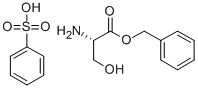 L-丝氨酸苄酯苯磺酸盐 结构式