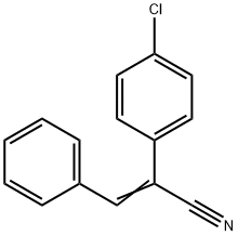 2-(4-氯苯基)-3-苯基丙-2-烯腈 结构式