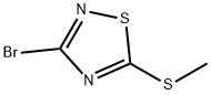 3-溴-5-甲基硫-1,2,4-噻二唑 结构式