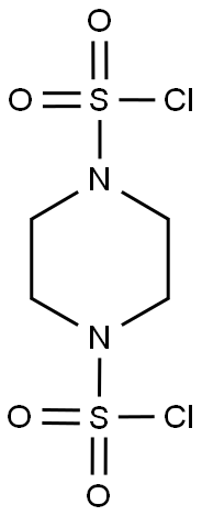 PIPERAZINE-1,4-DISULFONYL DICHLORIDE 结构式