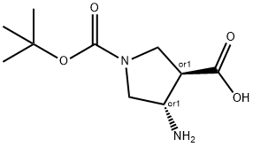 trans-4-Amino-1-(tert-butoxycarbonyl)pyrrolidine-3-carboxylic acid