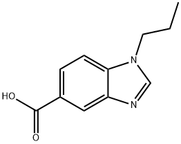 1-丙基-1H-1,3-苯并二唑-5-羧酸 结构式