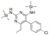 5-(4-Chlorophenyl)-6-ethyl-N,N'-bis(trimethylsilyl)-2,4-pyrimidinediamine 结构式