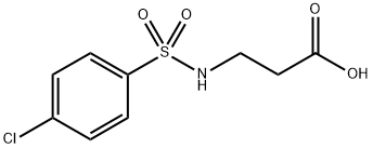 3-(4-氯-苯磺酰基氨基)-丙酸 结构式