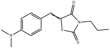 5-[[4-(Dimethylamino)phenyl]methylene]-3-propyl-2-thioxo-4-thiazolidinone 结构式