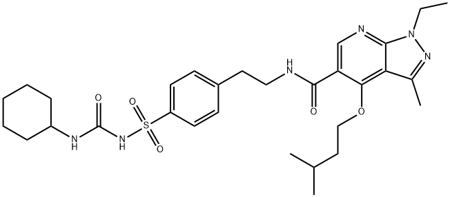 格列卡胺 结构式