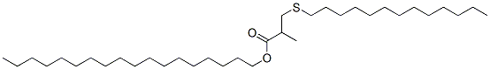 octadecyl 2-methyl-3-(tridecylthio)propionate 结构式