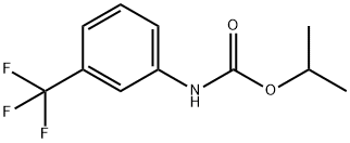 (3-(三氟甲基)苯基)氨基甲酸异丙酯 结构式