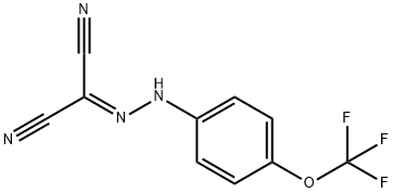 碳酰氰-4-三氟甲氧基苯腙 结构式