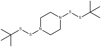 1,4-Bis[(1,1-dimethylethyl)dithio]piperazine 结构式